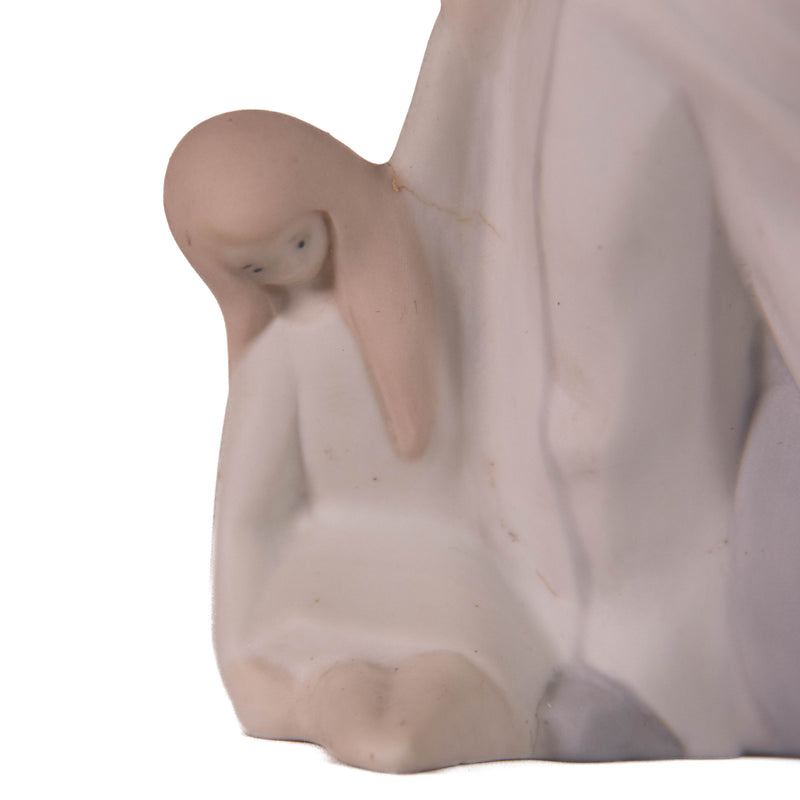 Tang Spain Lladro Style Figurine of a Girl with A Doll and a Ball