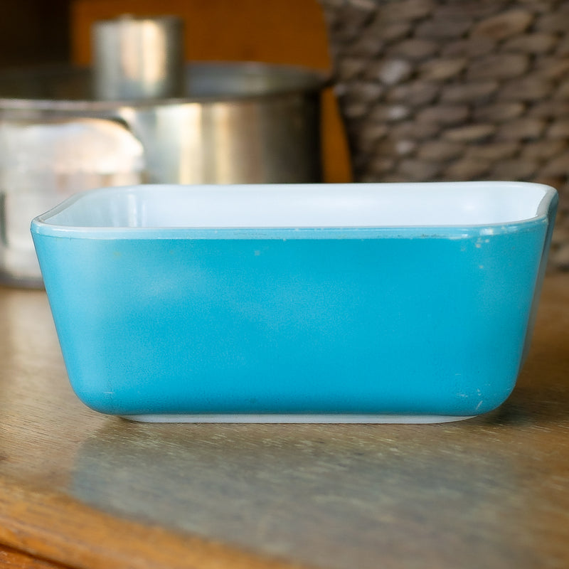 Pyrex 502 Blue Refrigerator Dish : No Lid