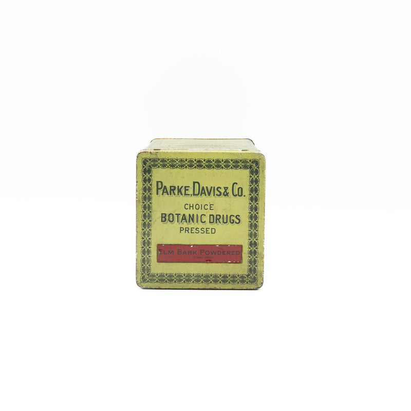 Parke Davis & Co. Choice Botanic Drugs Tin: Elm Bark, Powdered