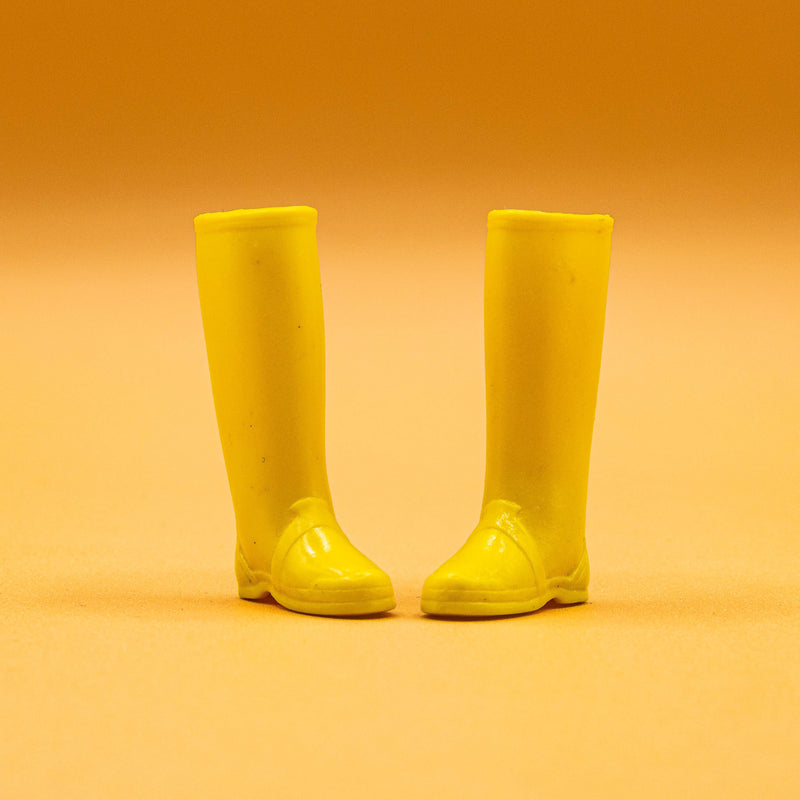 Skipper Francie Barbie Yellow Rubber PAK Rain Boots