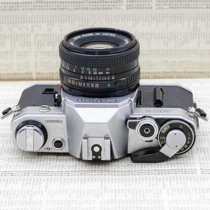 Canon AE-1 with Motor Drive & Canon FD 50mm f1.8 Lens
