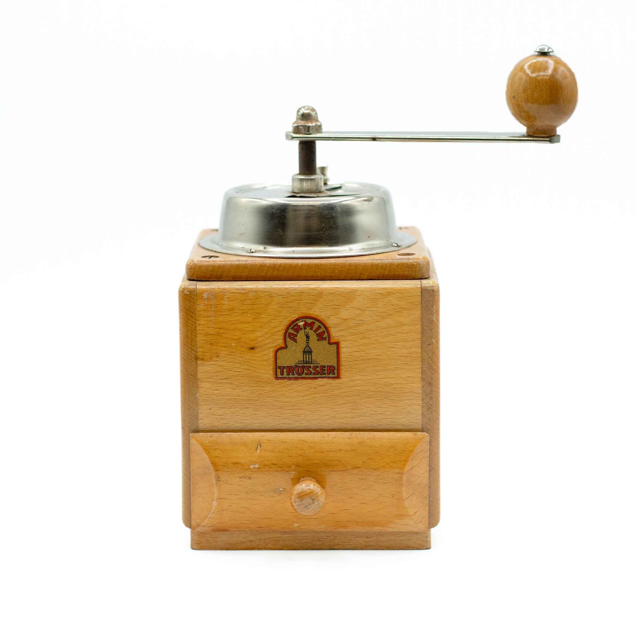 Armin Trosser Wood Coffee Grinder Everything Old Antiques Vintage