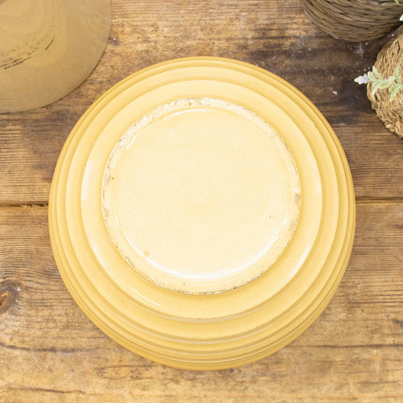 Ridged Yellowware Mixing Bowl