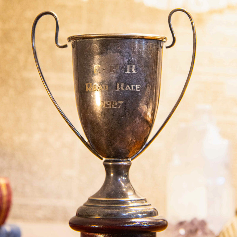 Loving Cup on Wood Base - CPR Road Race 1927