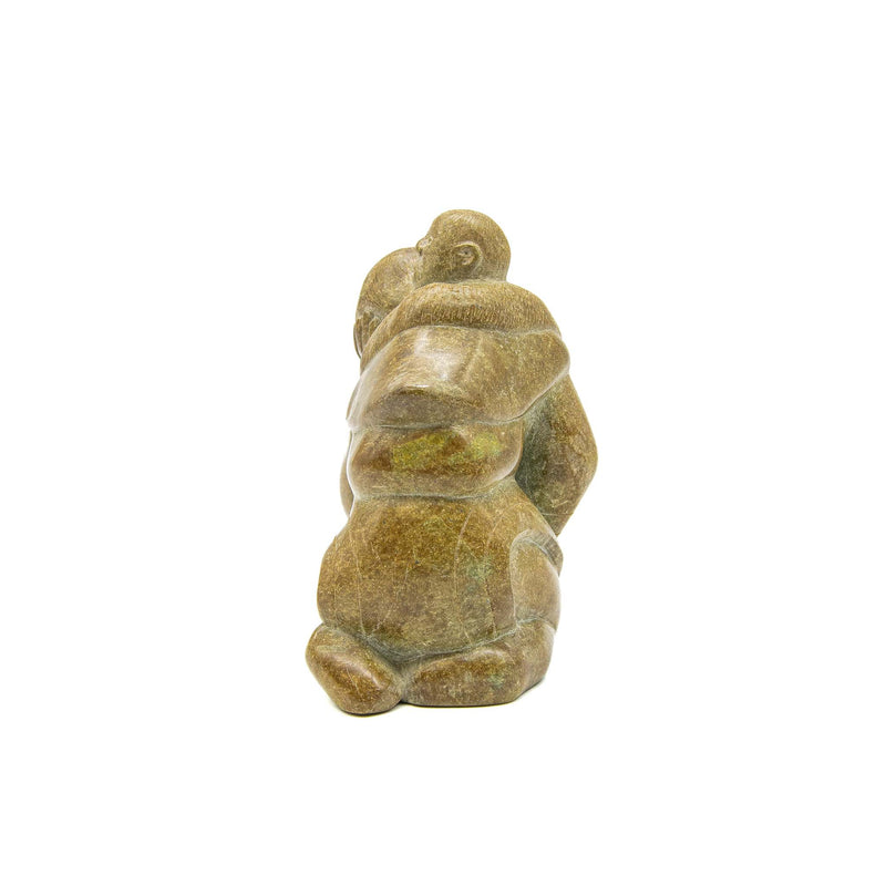 Mother Carrying Child Carving- Mary Utye