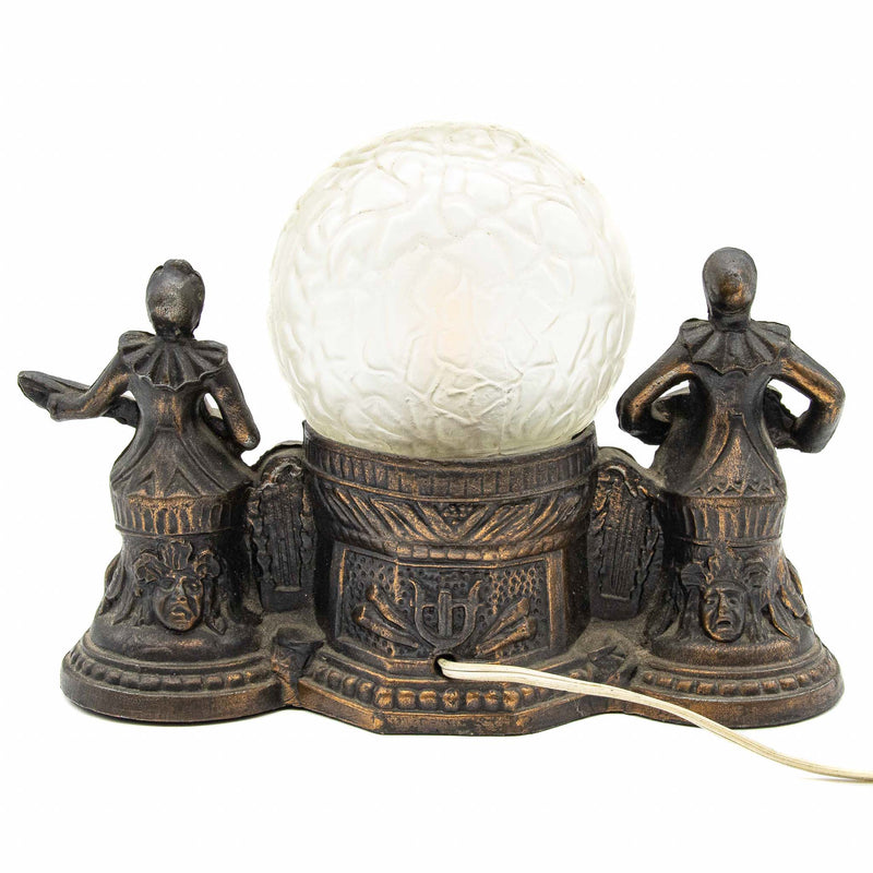 Art Deco Frankart Jester Musician Table Lamp
