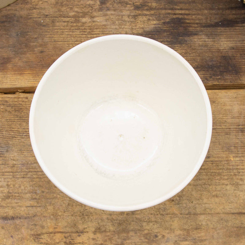 White Ironstone Pudding Bowl
