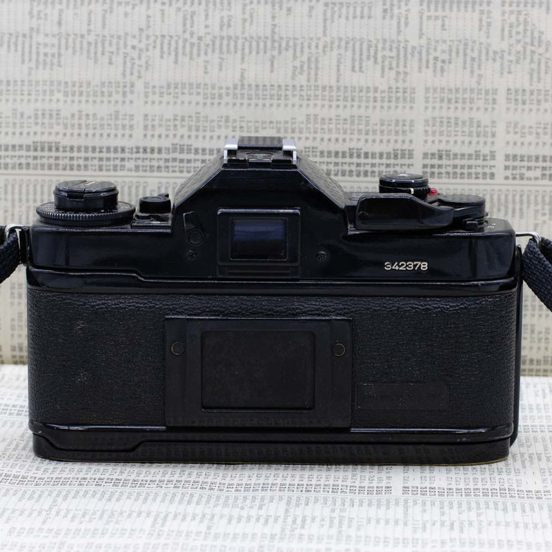 Canon A-1 Black Body with FD S.C. 50mm f/1.8 Lens & Strap