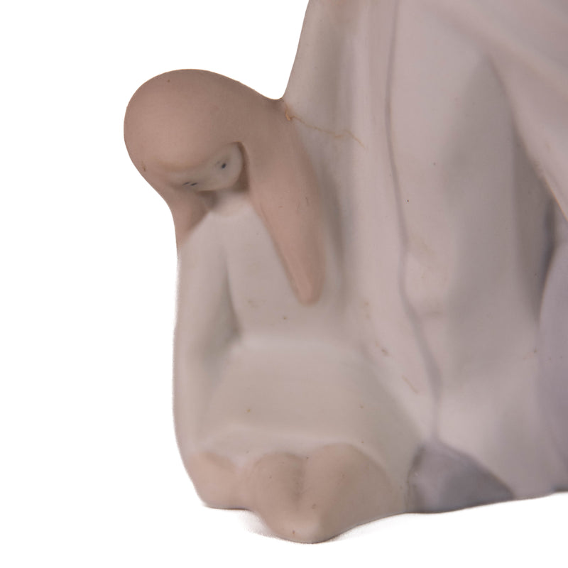 Tang Spain Lladro Style Figurine of a Girl with A Doll and a Ball
