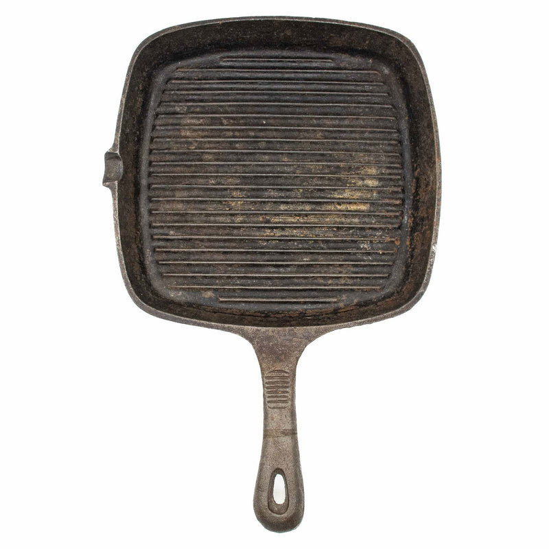Levco 8" Cast Iron Square Grill Pan