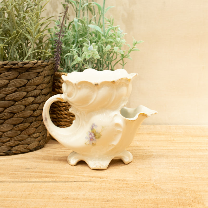 Fancy Shaving Mug with Floral Design