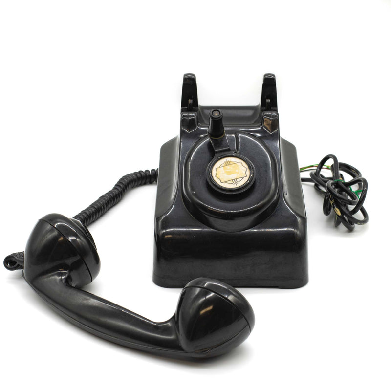 Leich Black Bakelite Crank Phone