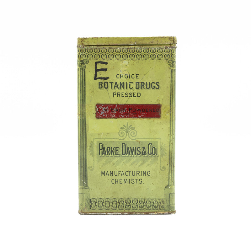 Parke Davis & Co. Choice Botanic Drugs Tin: Elm Bark, Powdered