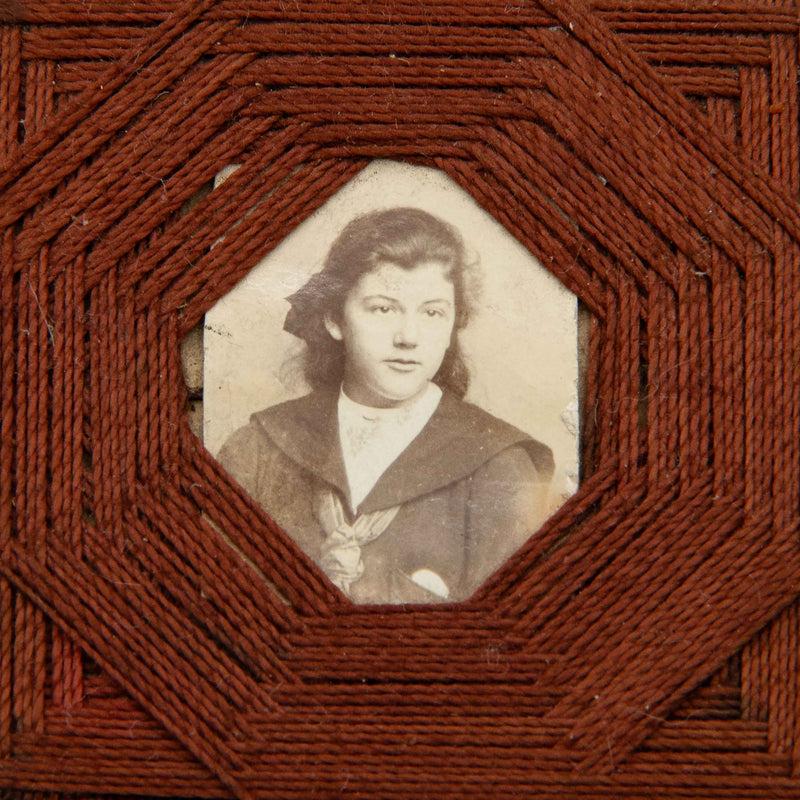 Handmade Embroidery Star of David Miniature Portrait