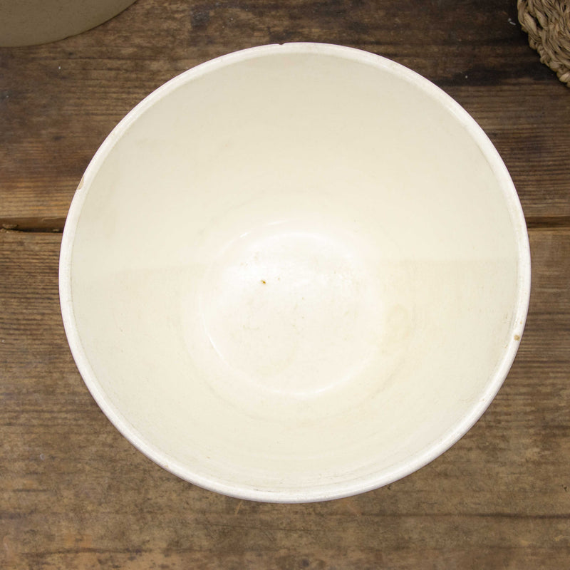 White Ironstone Pudding Bowl