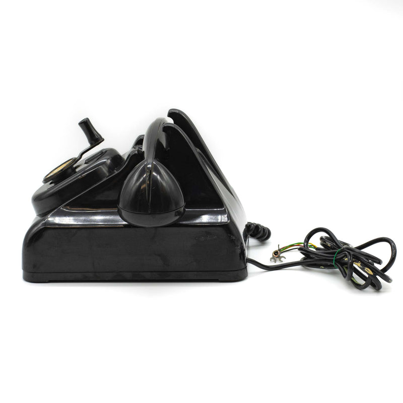 Leich Black Bakelite Crank Phone
