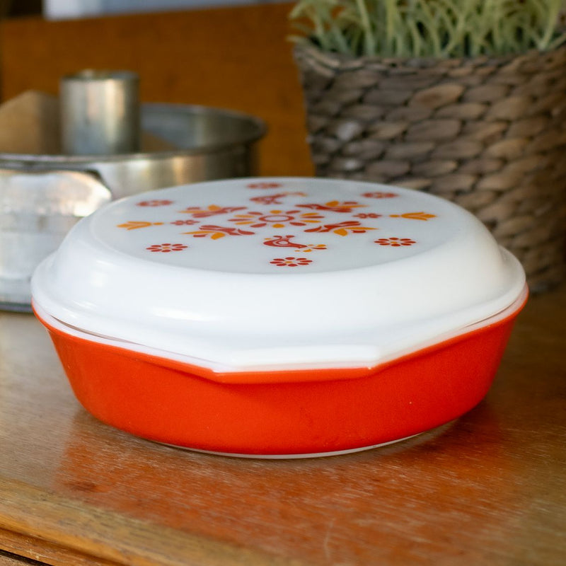 Pyrex Friendship Pattern Divided Casserole