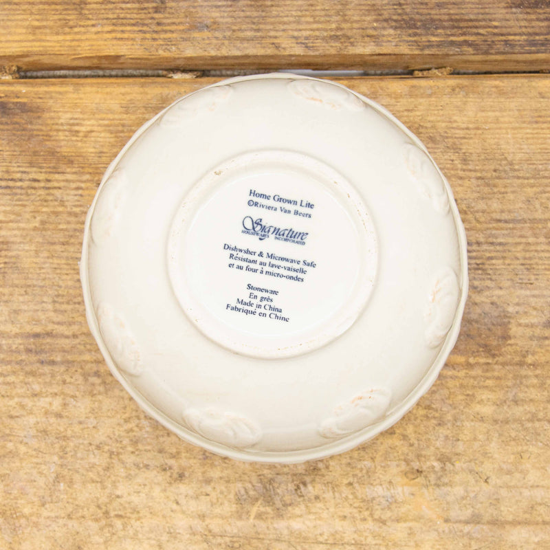 Garlic Embossed Modern Bowl