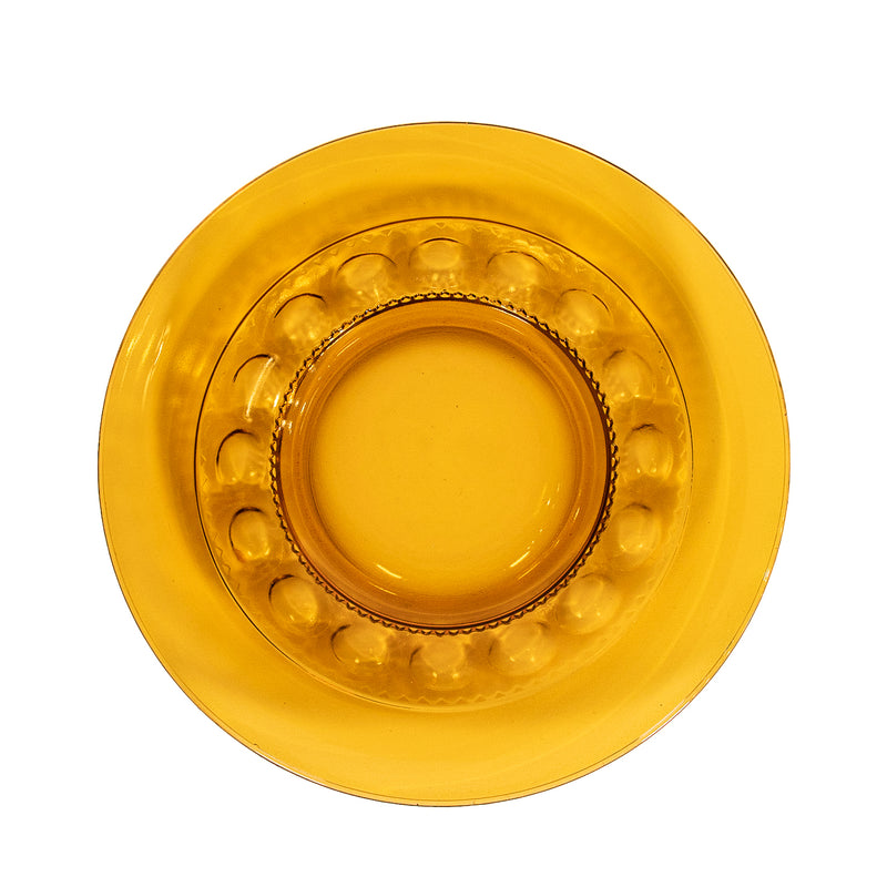Gold Carnival Glass Plate