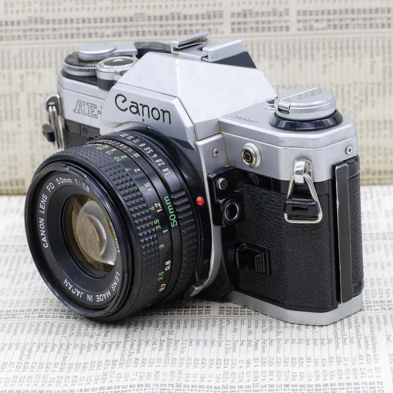 Canon AE-1 with Motor Drive & Canon FD 50mm f1.8 Lens