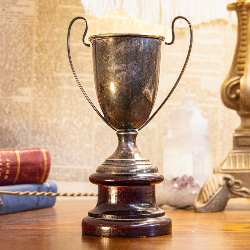Loving Cup on Wood Base - CPR Road Race 1927