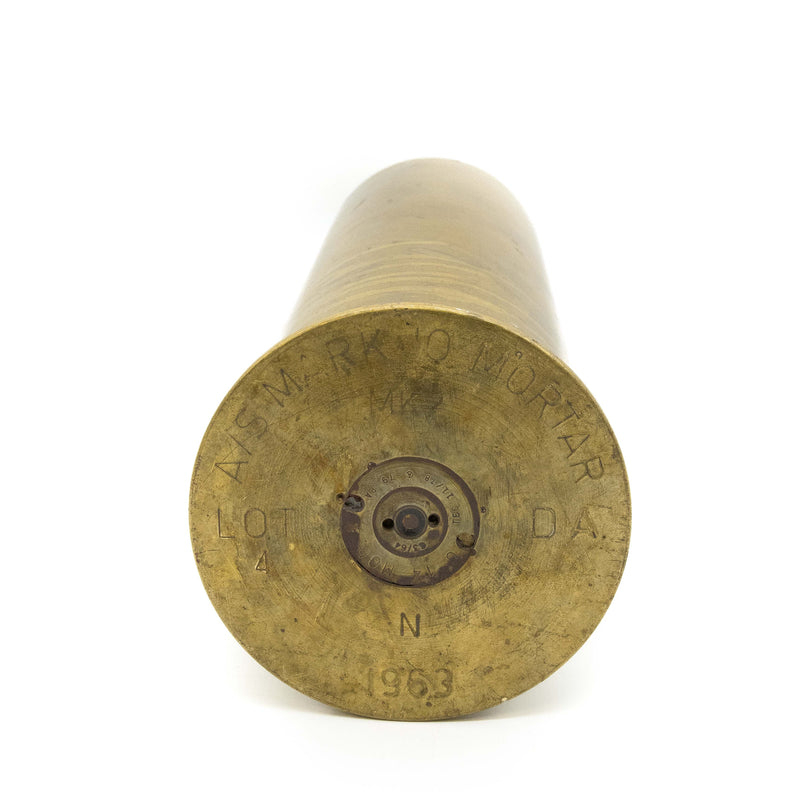 Brass Post War Mortar Shell Casing c.1963