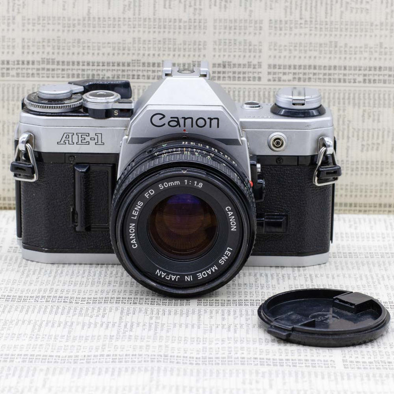 Canon AE-1 with Motor Drive & Canon FD 50mm f1.8 Lens