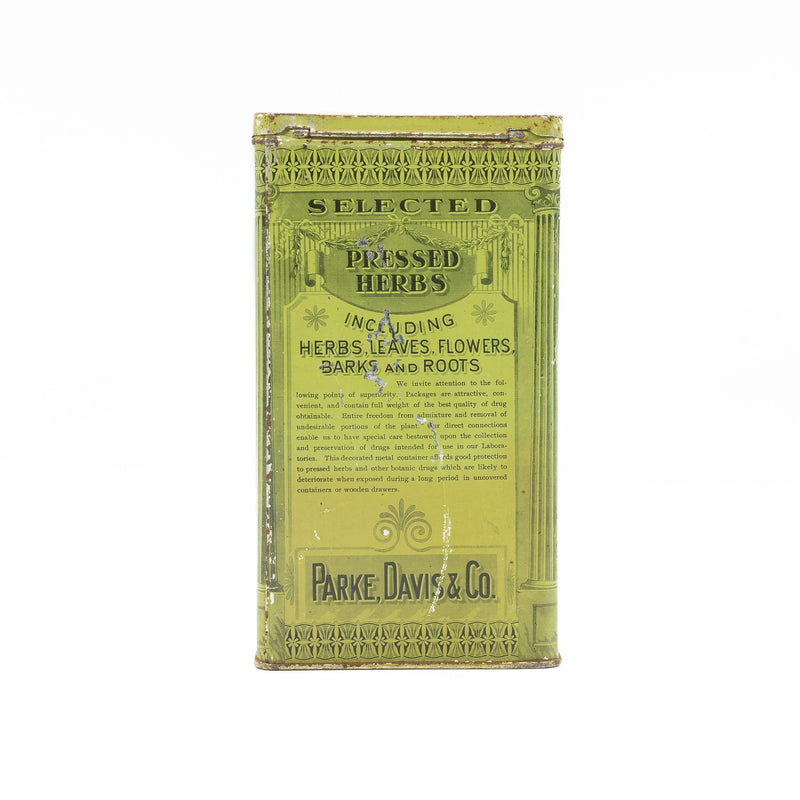 Parke Davis & Co. Choice Botanic Drugs Tin: Boneset