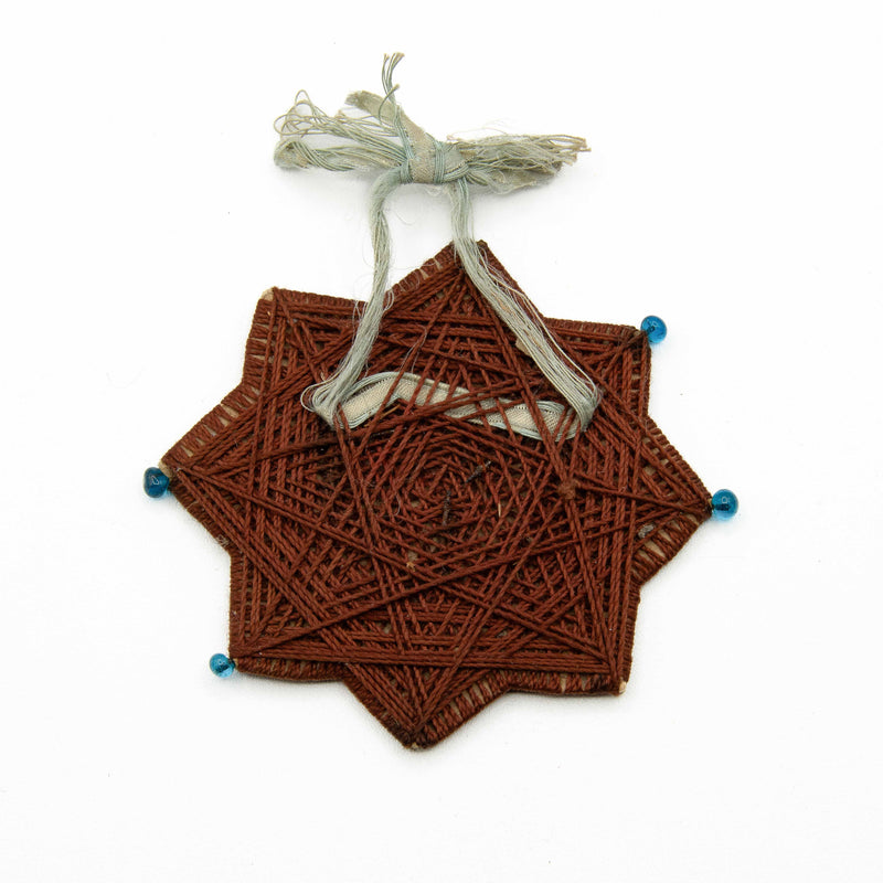 Handmade Embroidery Star of David Miniature Portrait