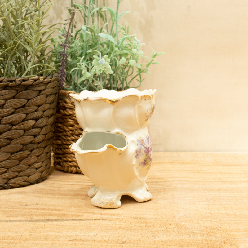 Fancy Shaving Mug with Floral Design