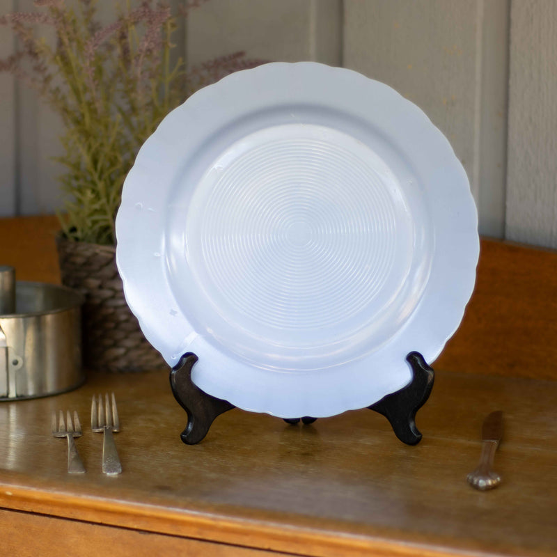 Pyrex Blue Delphite 12" Pie Crust Dinner Plate