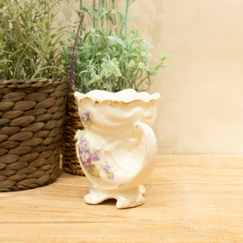 Fancy Shaving Mug with Floral Design