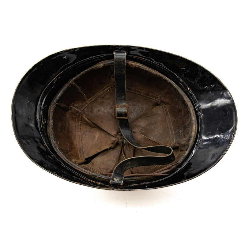 WWI Belgian M15 Adrian Helmet with Lion Badge