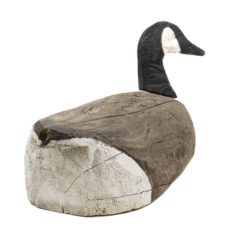 Hand Carved Primitive Canada Goose Decoy