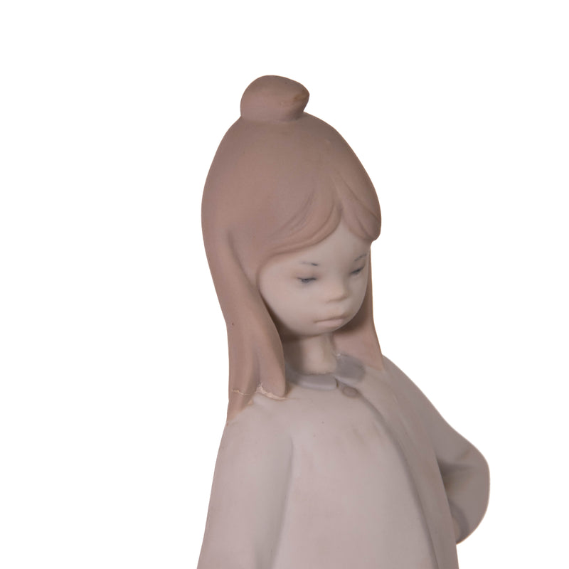 Tang Spain Lladro Style Figurine of a Girl with A Doll and a Ball