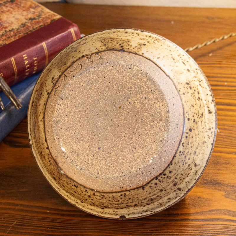 Brown Ceramic Candle Stick with Finger Loop