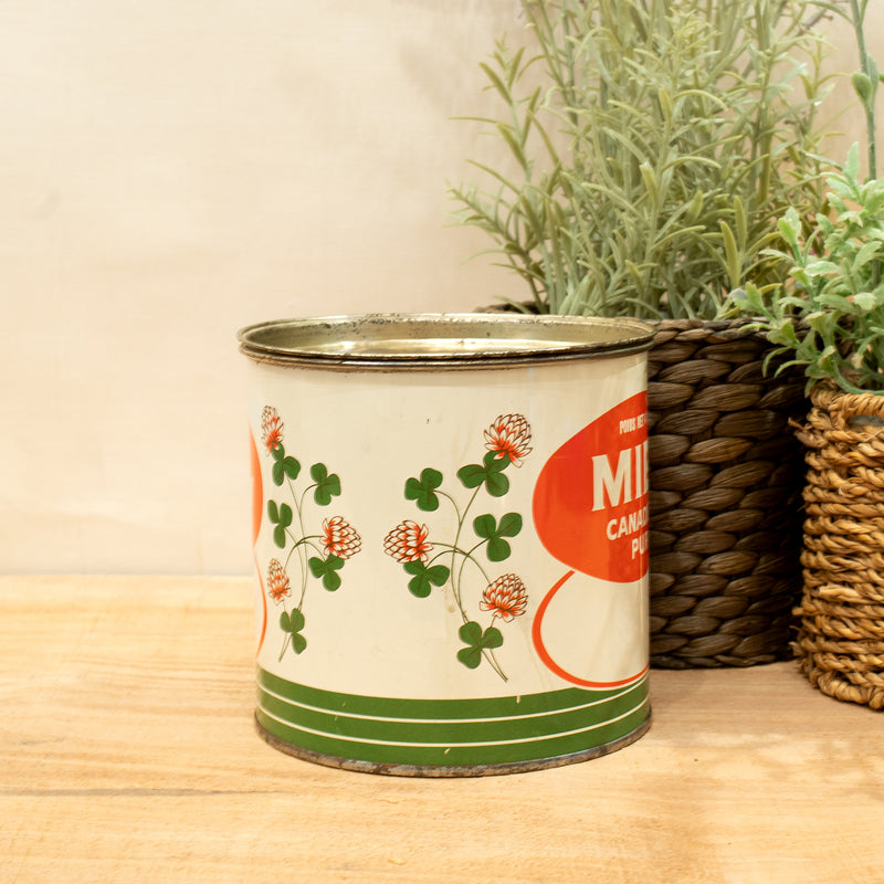 Pure Canadian Honey Tin with Lid : Norm McKay, Govan Sask.