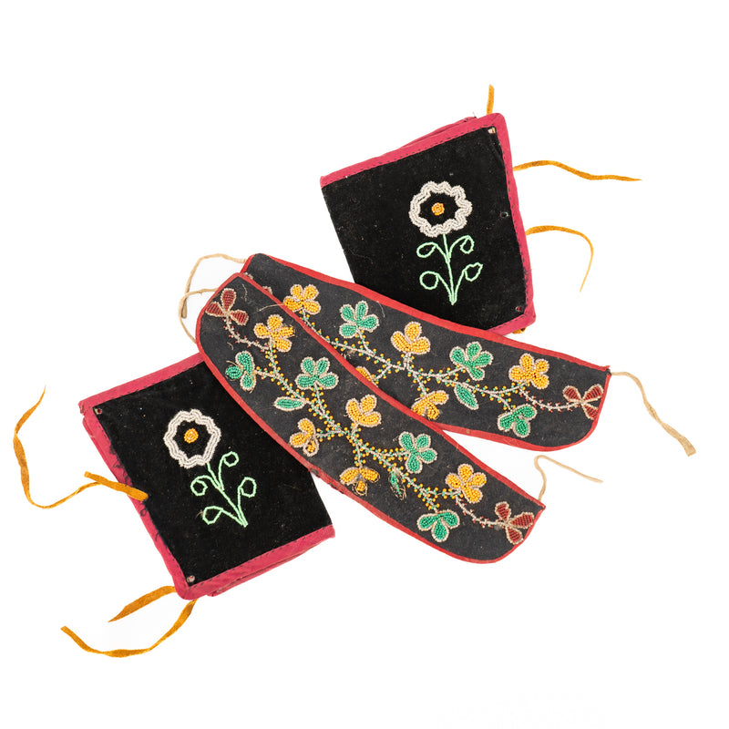 First Nations Beaded Dancing Cuffs : Armbands & Leg Wraps