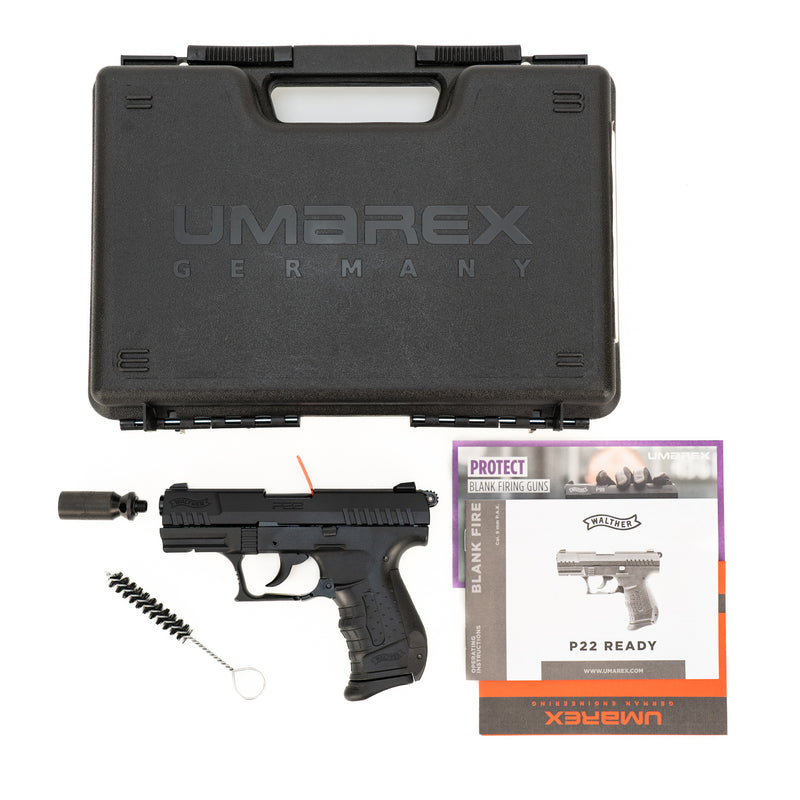 Walther Model P22 Ready Semi-Auto Blank Firing Pistol : 9mm P.A.K.