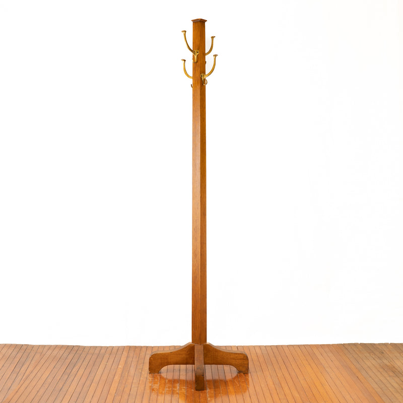 Mission Style Oak Arts & Crafts Coat Tree