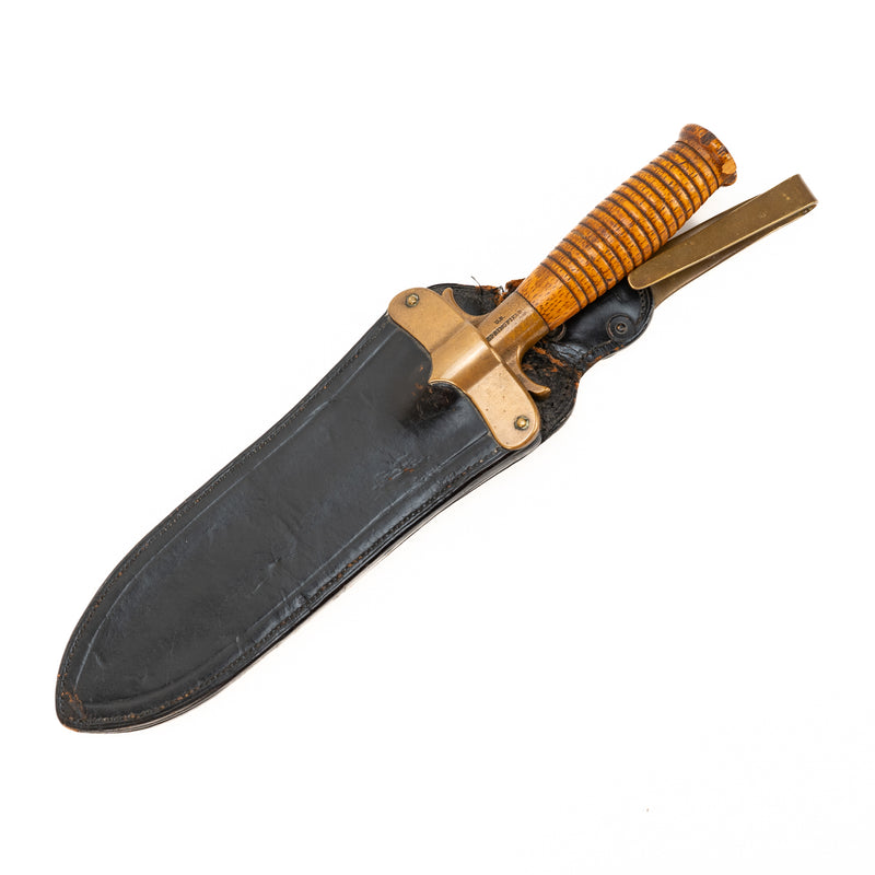 US Springfield Model 1880 Hunting Knife & Sheath