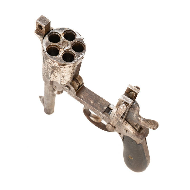 Antique Belgian J. Warnant 11mm Top Break Revolver