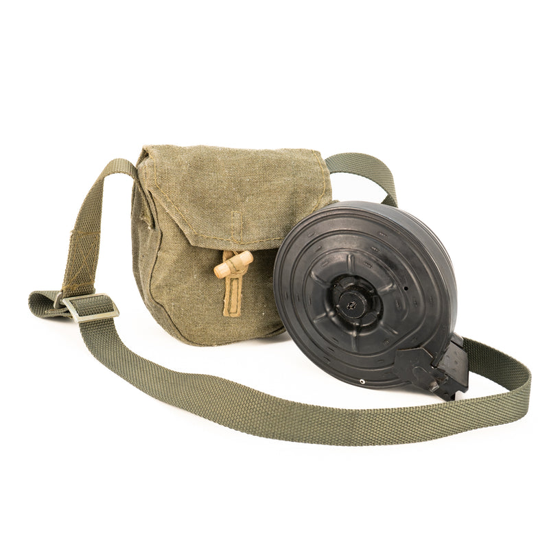 7.62x39 Drum Magazine with Carrying Bag : Pinned to 5 Rounds