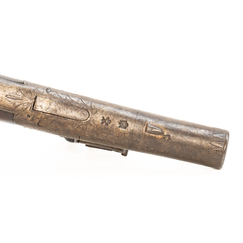 Brown London Flintlock Box-Lock Pocket or Muff Pistol