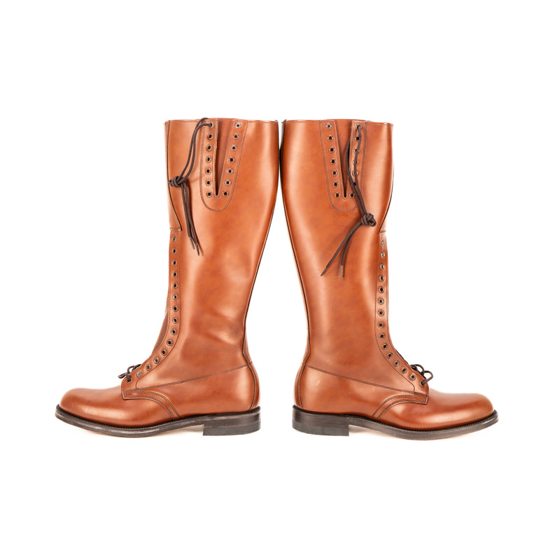 New Old Stock Biltrite RCMP High Brown Boots : Size 9E