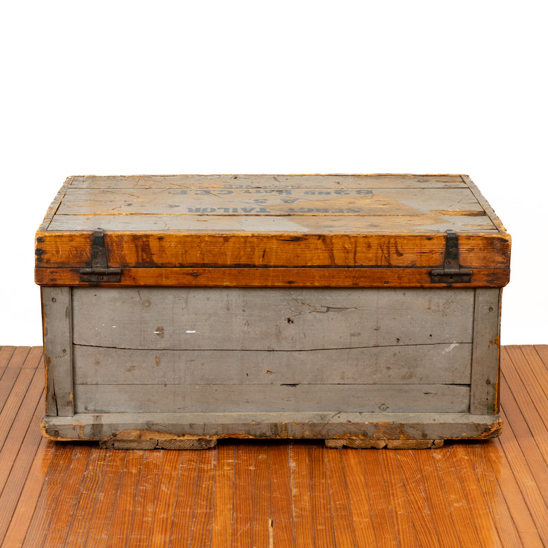 Wooden Footlocker : Sergeant Taylor, 62nd Battalion C.E.F.