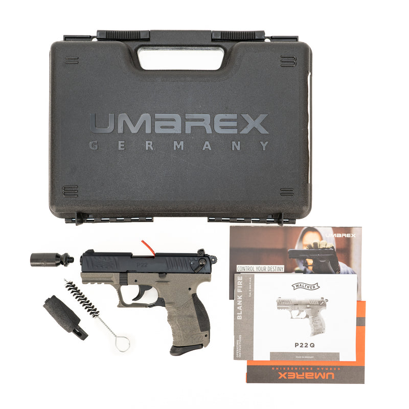 Walther Model P22Q TGR Semi-Auto Blank Firing Pistol (Meteor Grey) : 9mm P.A.K.