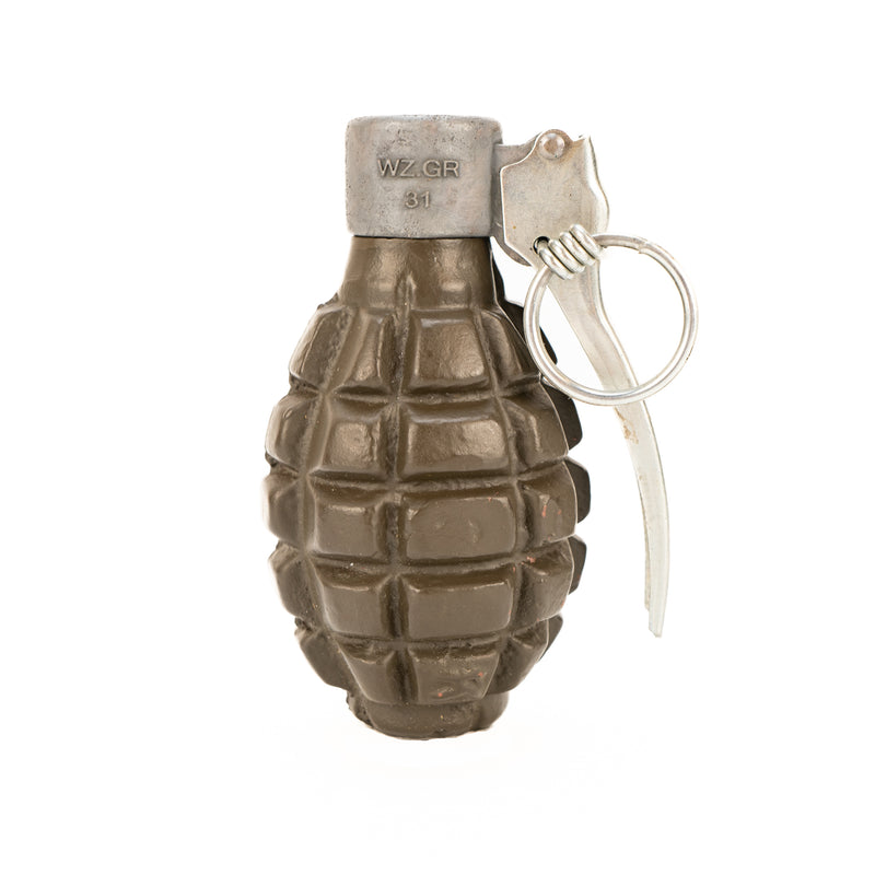 INERT WWII Polish WZ33 Fragmentation Hand Grenade