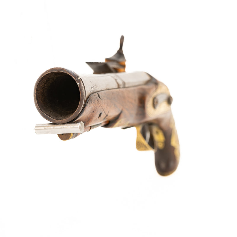 Gold Inlaid Spanish Miquelet Blunderbuss Belt Pistol