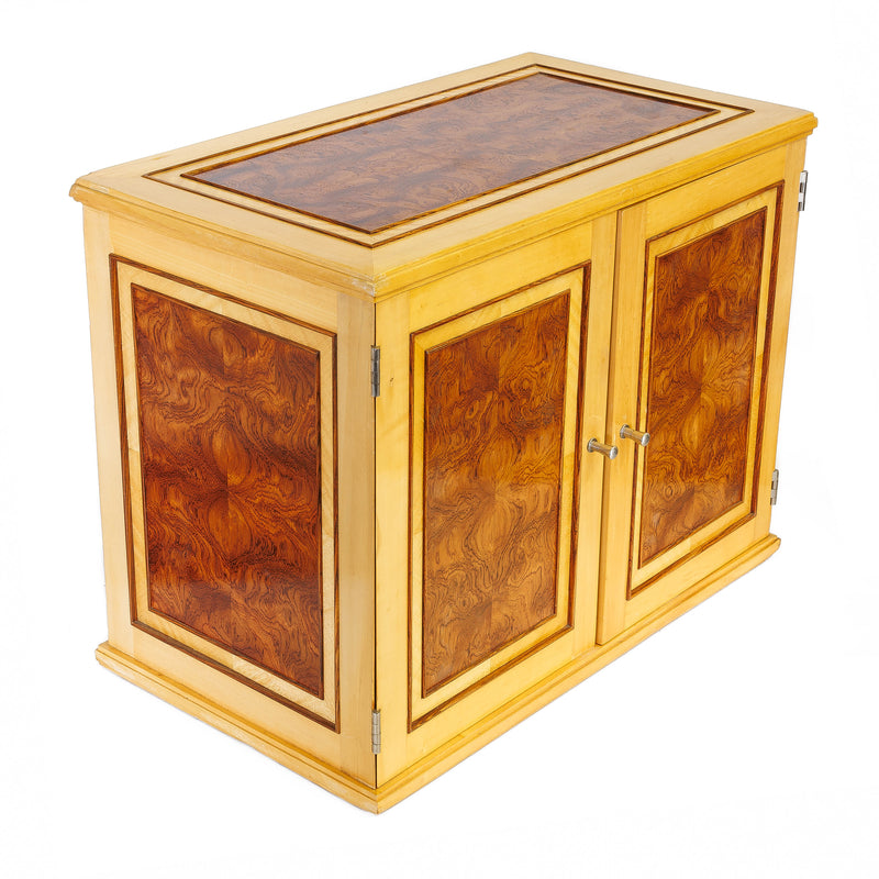 Burlwood Veneer 5 Drawer Cigar Humidor